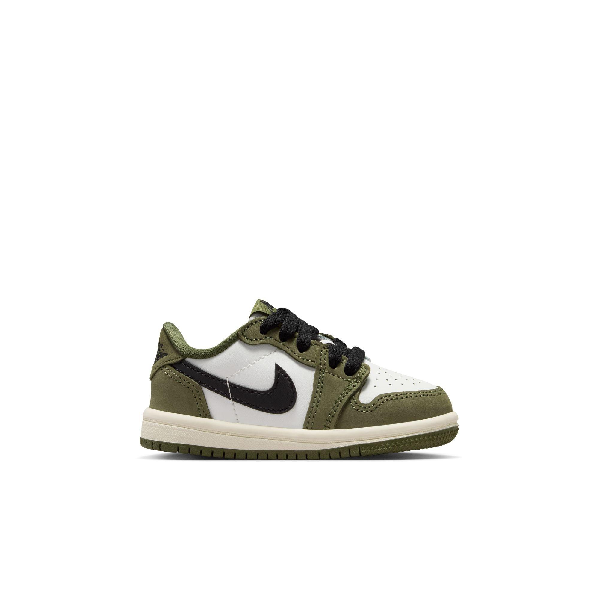 Jordan 1 Retro Low “Medium Olive” Toddler Kids' Shoe